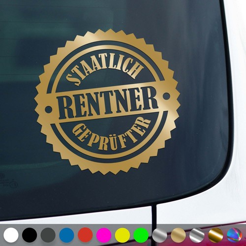 Rentner aufkleber senioren - rentner,